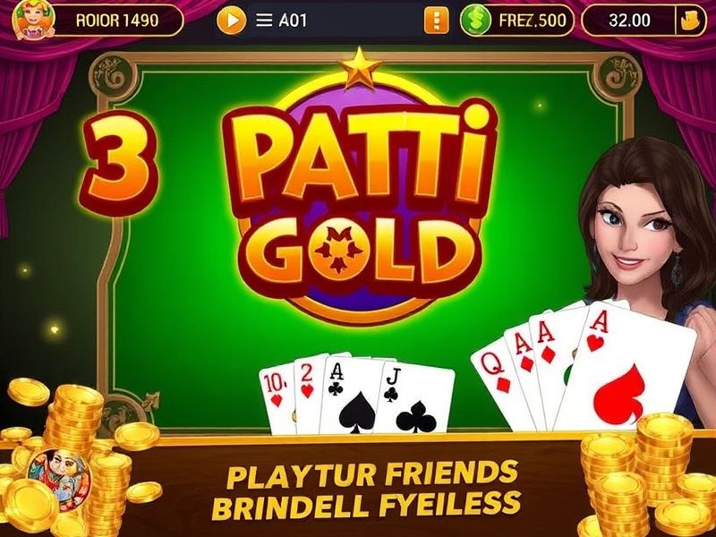 Download 3 Patti Gold and experience the ultimate Teen Patti game with stunning graphics, multiplayer modes, and exciting rewards.